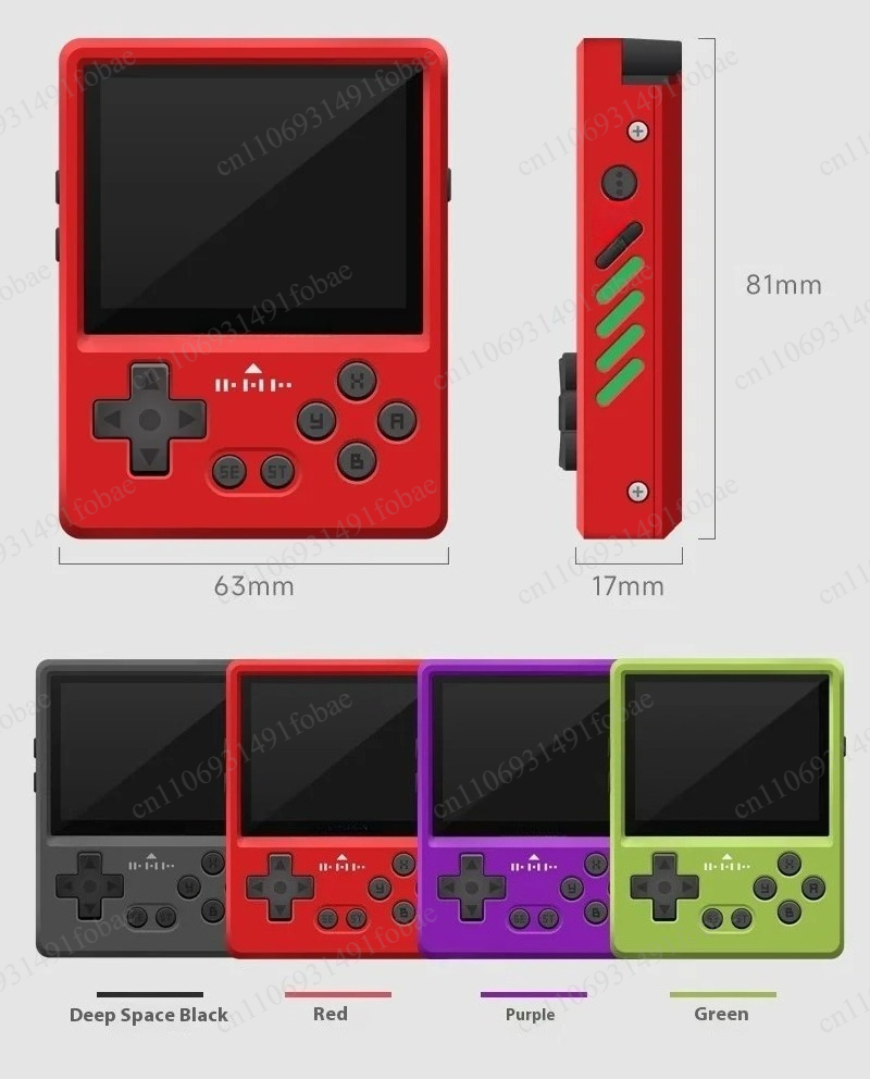 Gaming Console All - Vollmetall-CNC-Retro-Handheld-Spielkonsole mit 2,4-Zoll-640×480-IPS-Bildschirm, Taschenspielgerät als Geschenk