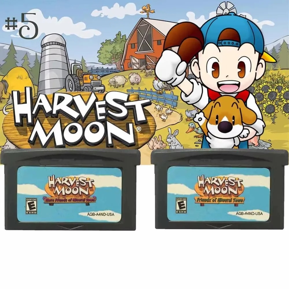 Gaming Console Video - GBA-Spielmodul Harvest Moon Serie 32-Bit-Videospielkonsolen-Karte Friends