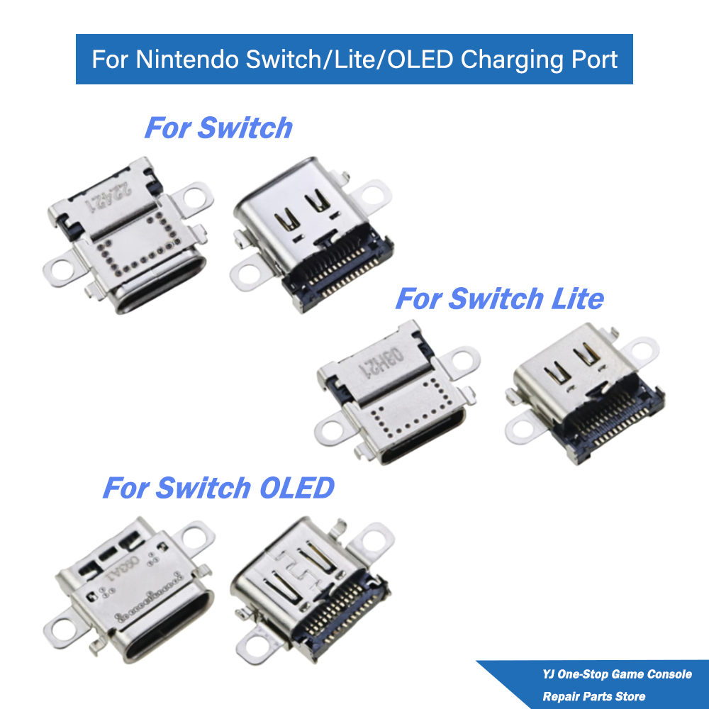 Nintendo Console Switch Oled - 2/5/10 Stück Ersatz-Ladeanschluss für Nintendo Switch