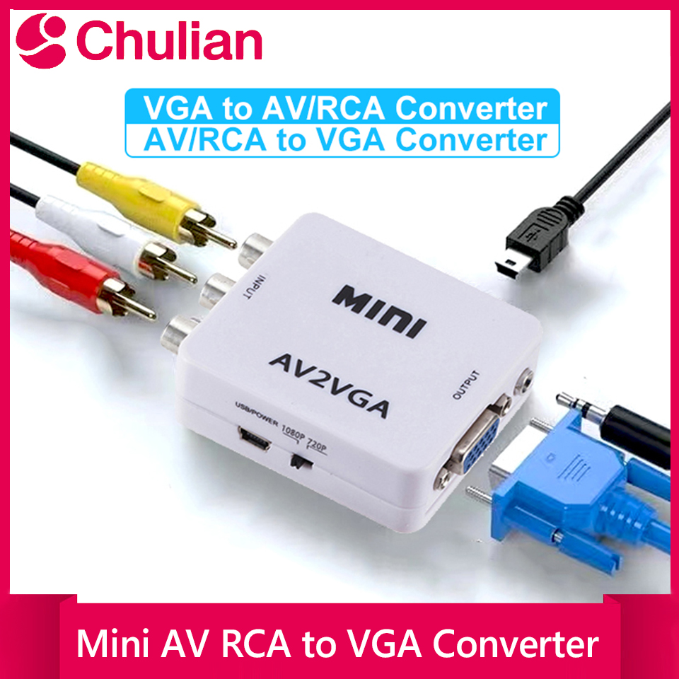Gaming Console Or Pc - VGA zu AV Konverter 1080P RCA