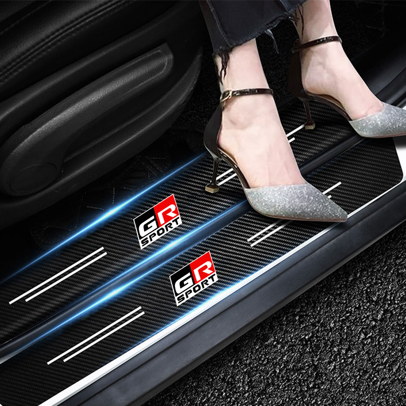 Racing Pedal Set - Auto-Einstiegsleisten- und Heckstoßstangen-Schutzaufkleber für GR Sport