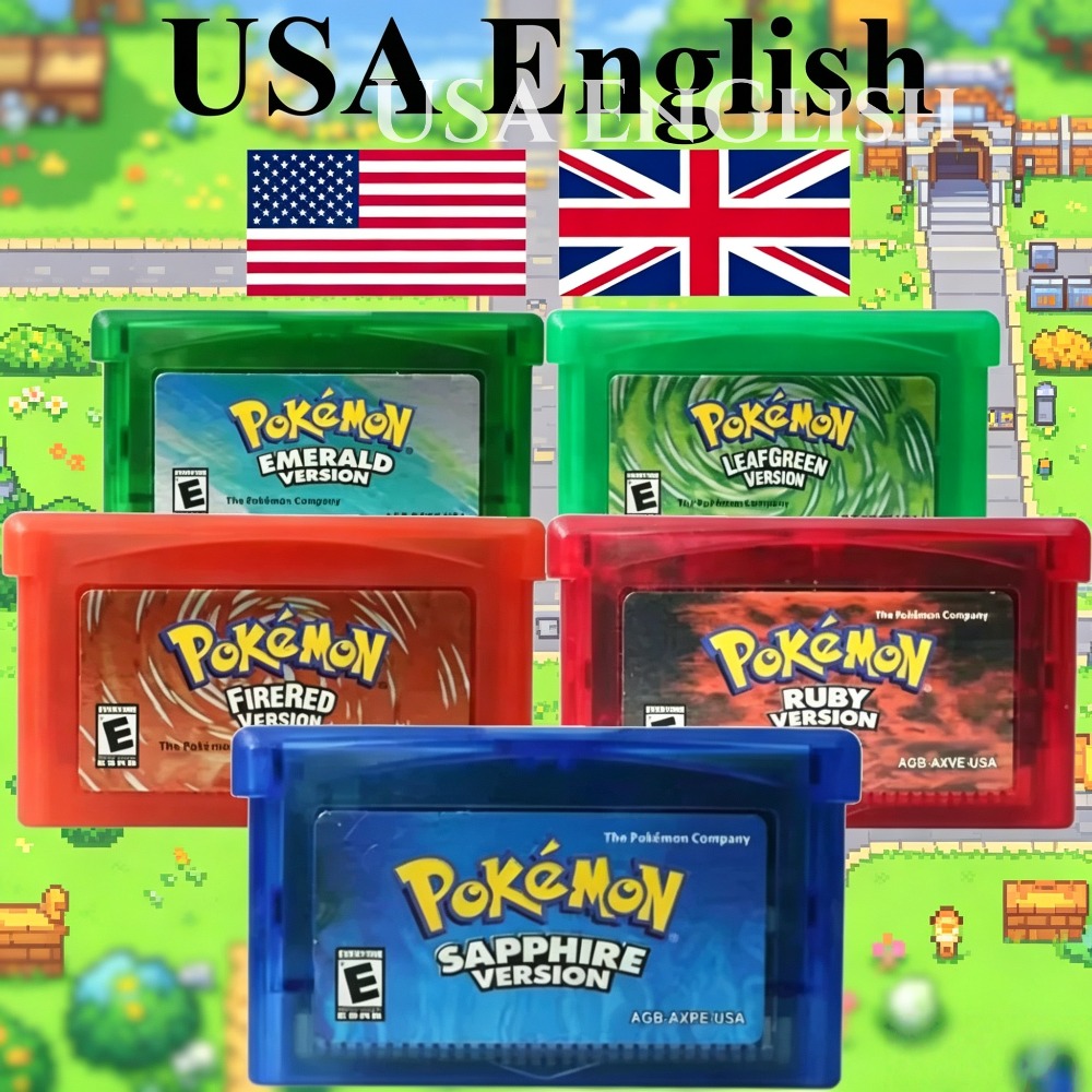 Gaming Console Video - GBA-Spiel Pokemon-Serie 32-Bit-Videospiel-Kassette Konsolenkarte Pokemon Emerald
