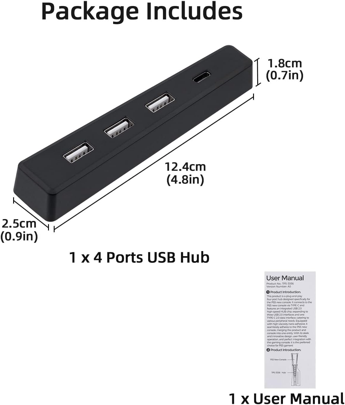 4 Ports USB-Hub für ps5 Slim D – Gaming Console Sony Bewertung und Preis