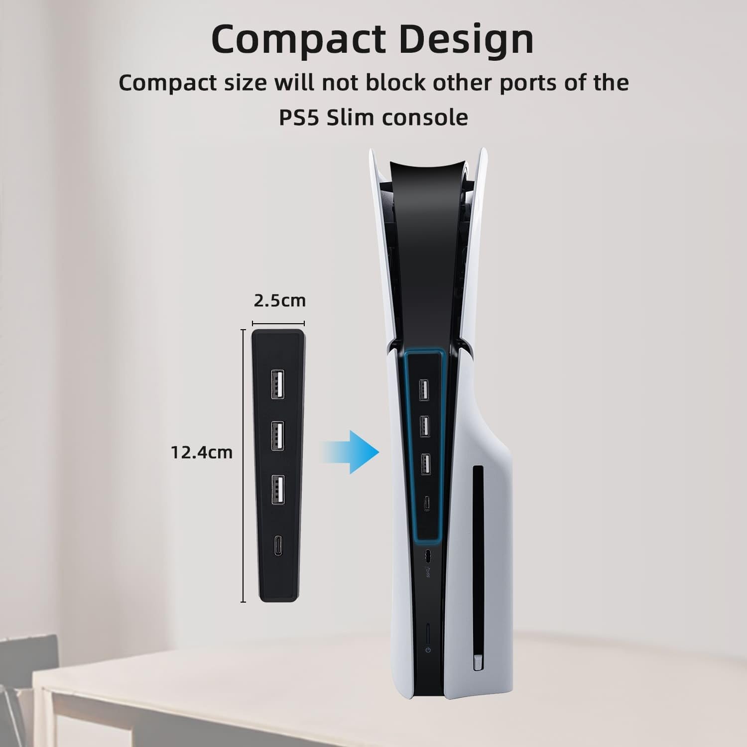 4 Ports USB-Hub für ps5 Slim D – Gaming Console Sony Bewertung und Preis