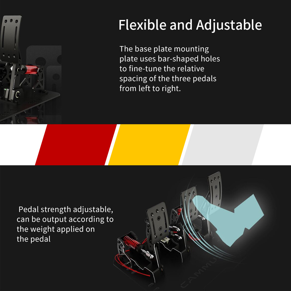 CAMMUS LC100 Load Cell Pedale  – Racing Pedal Set Bewertung und Preis