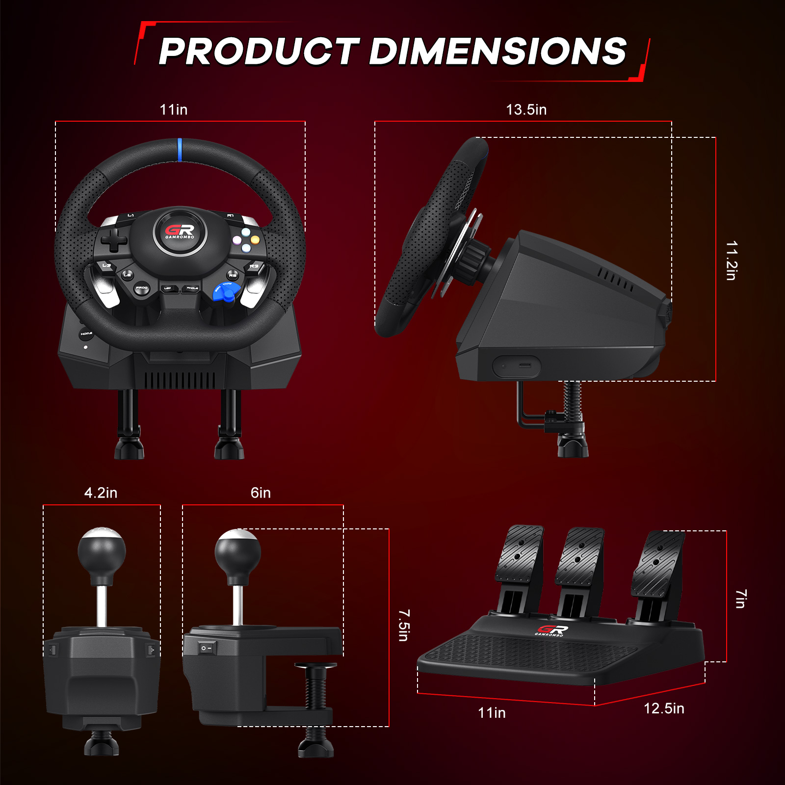 F127 Gaming-Lenkrad für PS5/PS – Racing Pedal Set Bewertung und Preis